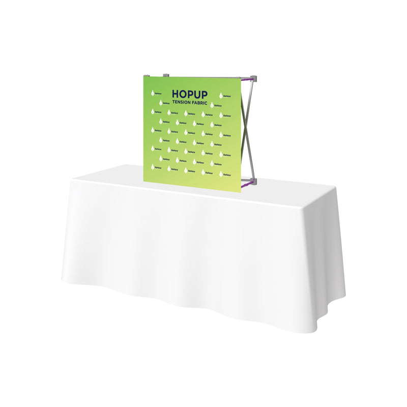 Hopup 2.5ft Straight Tabletop Tension Fabric Display