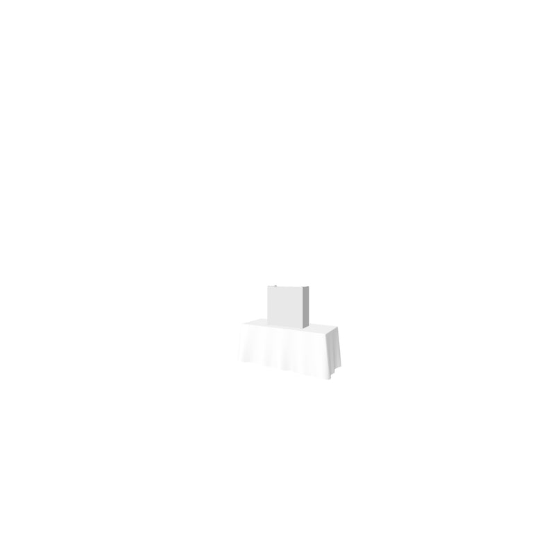 Hopup 2.5ft Straight Tabletop Tension Fabric Display