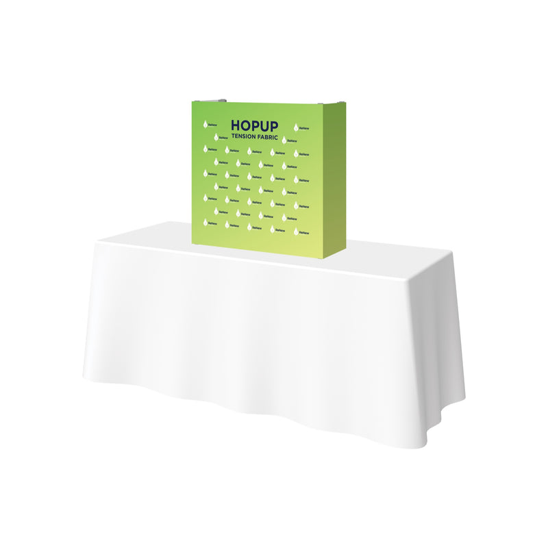 Hopup 2.5ft Straight Tabletop Tension Fabric Display