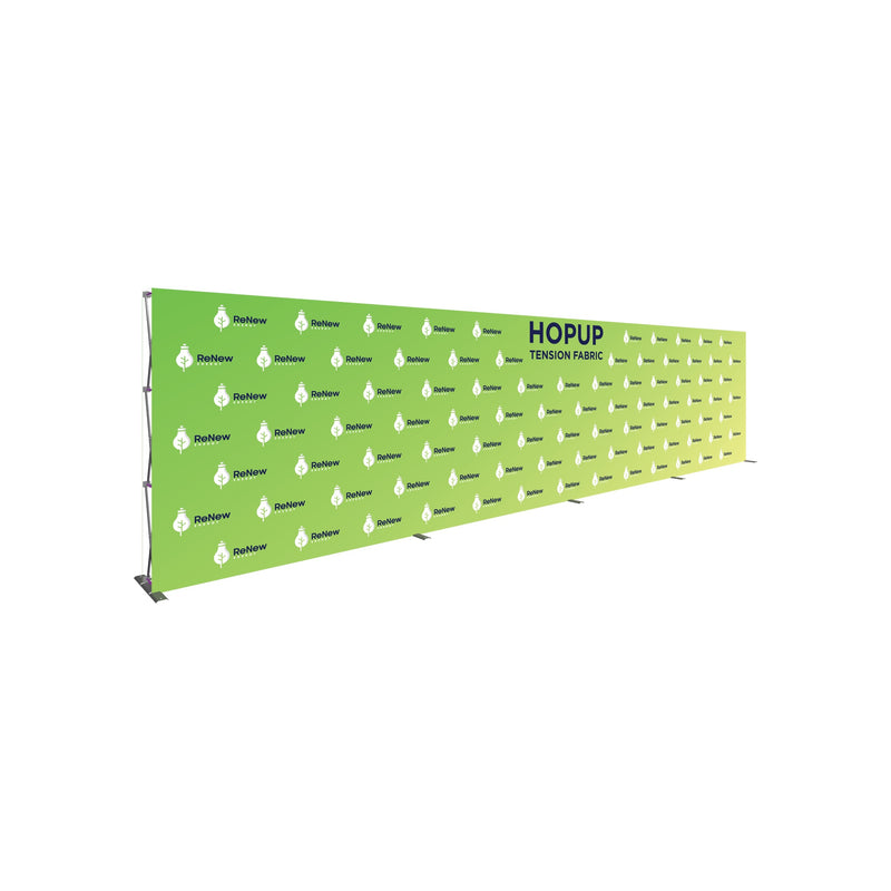 Hopup 30ft Straight Full Height Tension Fabric Display