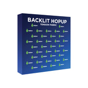Hopup 5ft Backlit Straight Tabletop Tension Fabric Display