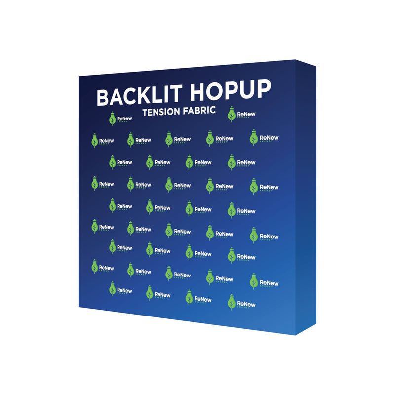 Hopup 5ft Backlit Straight Tabletop Tension Fabric Display