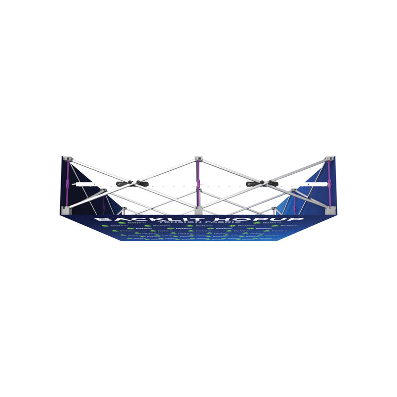 Hopup 5ft Backlit Straight Tabletop Tension Fabric Display
