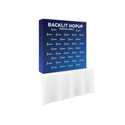 Hopup 5ft Backlit Straight Tabletop Tension Fabric Display