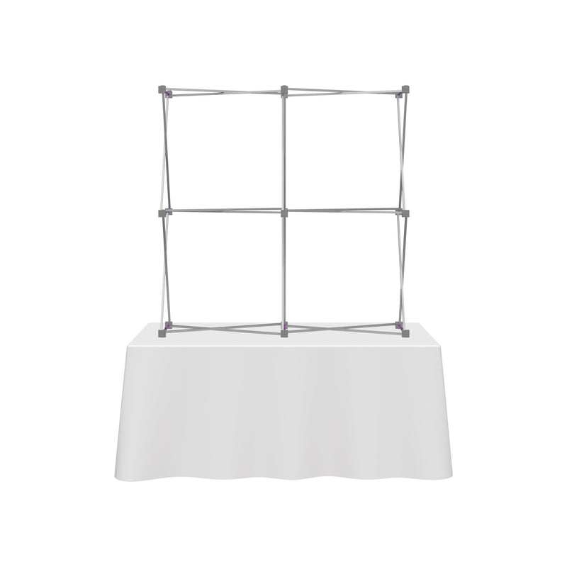 Hopup 5ft Straight Square Tabletop Tension Fabric Display