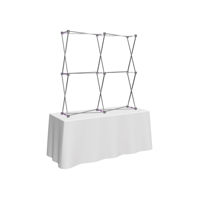 Hopup 5ft Straight Square Tabletop Tension Fabric Display