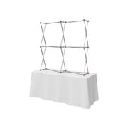 Hopup 5ft Straight Square Tabletop Tension Fabric Display