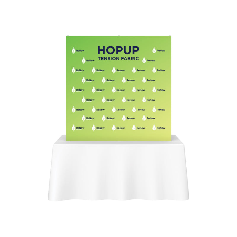 Hopup 5ft Straight Square Tabletop Tension Fabric Display