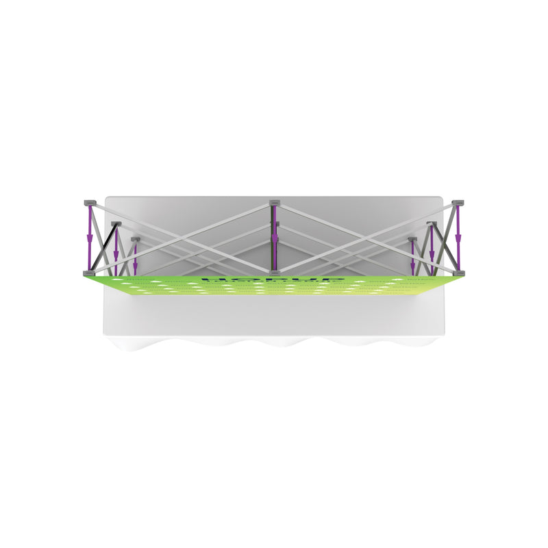 Hopup 5ft Straight Square Tabletop Tension Fabric Display