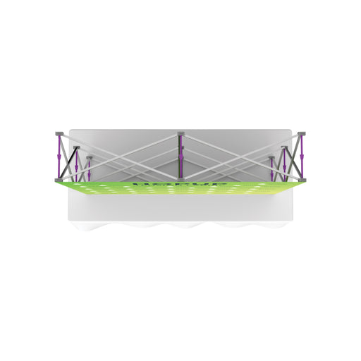 Hopup 5ft Straight Square Tabletop Tension Fabric Display