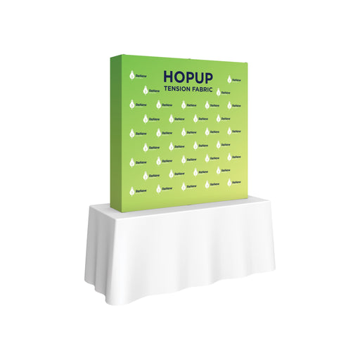 Hopup 5ft Straight Square Tabletop Tension Fabric Display