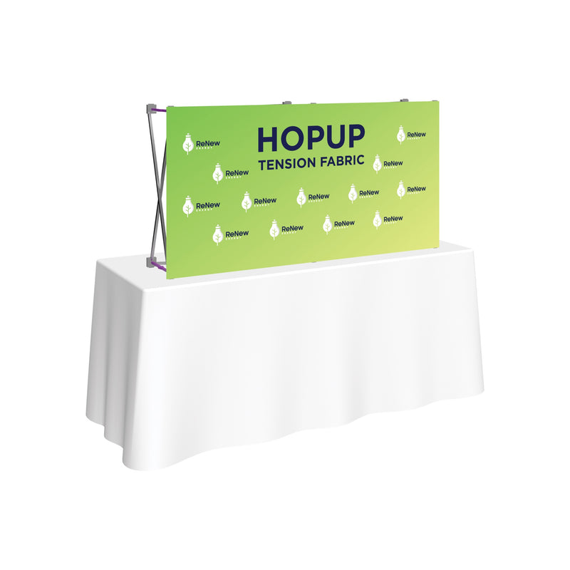 Hopup 5ft Straight Tabletop Tension Fabric Display