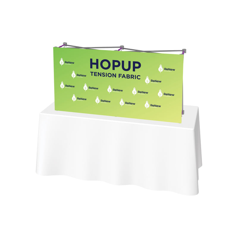 Hopup 5ft Straight Tabletop Tension Fabric Display