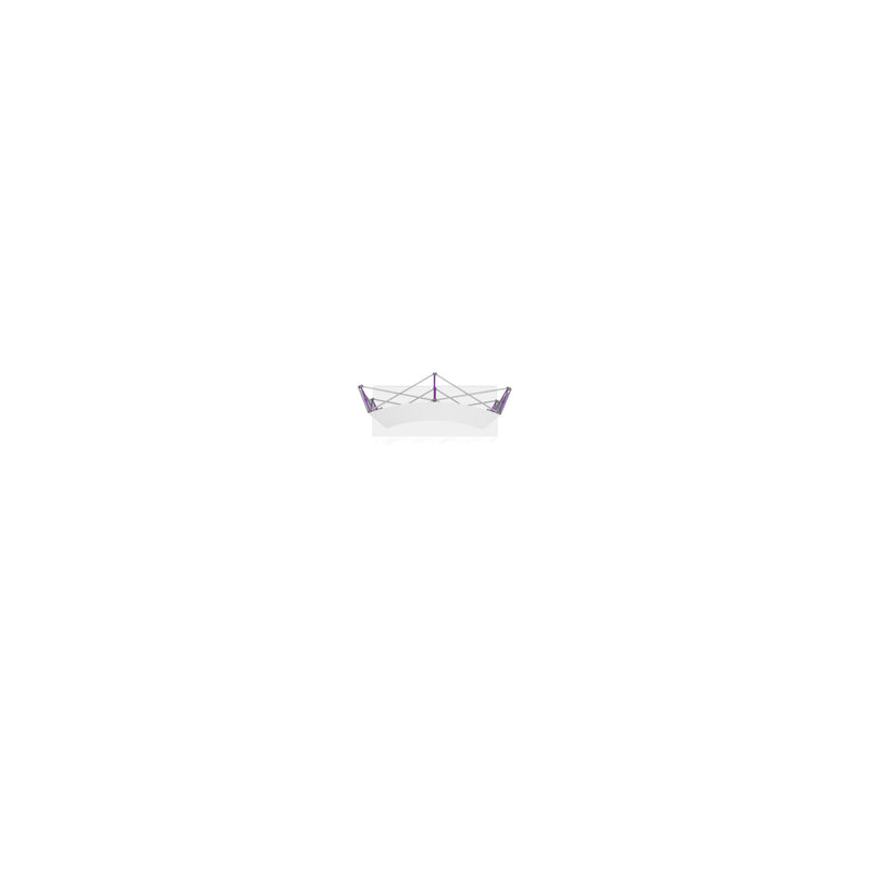 Hopup 5.5ft Curved Square Tabletop Tension Fabric Display