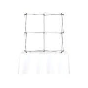 Hopup 5.5ft Curved Square Tabletop Tension Fabric Display