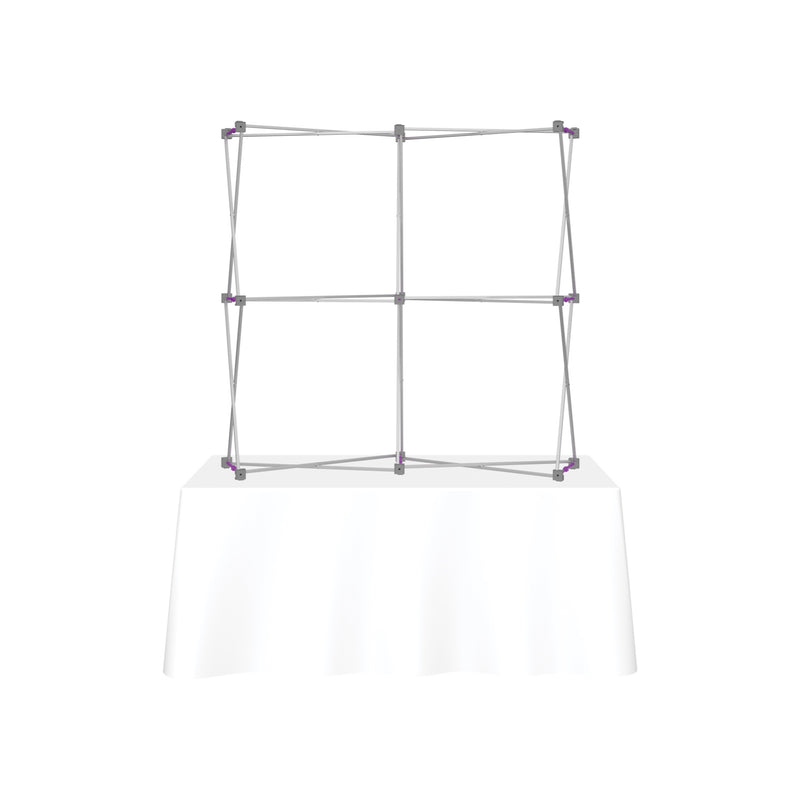 Hopup 5.5ft Curved Square Tabletop Tension Fabric Display