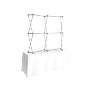 Hopup 5.5ft Curved Square Tabletop Tension Fabric Display