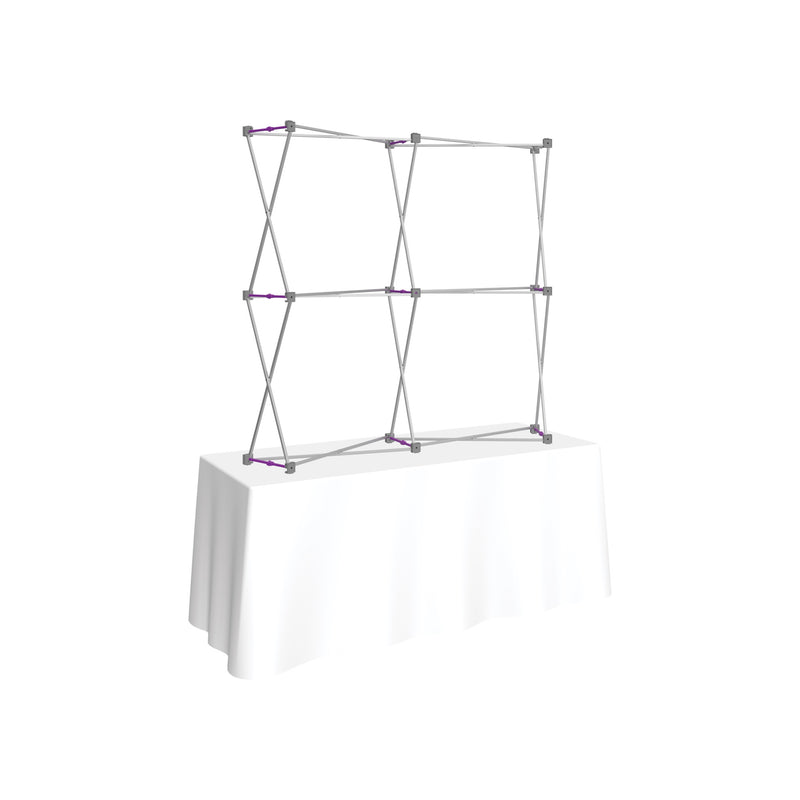 Hopup 5.5ft Curved Square Tabletop Tension Fabric Display