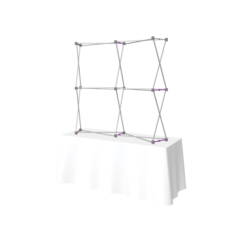 Hopup 5.5ft Curved Square Tabletop Tension Fabric Display