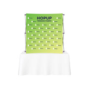 Hopup 5.5ft Curved Square Tabletop Tension Fabric Display