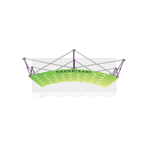 Hopup 5.5ft Curved Square Tabletop Tension Fabric Display