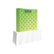 Hopup 5.5ft Curved Square Tabletop Tension Fabric Display