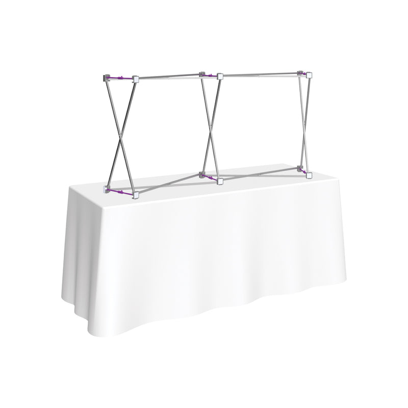 Hopup 5.5ft Curved Tabletop Tension Fabric Display