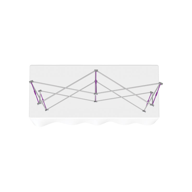 Hopup 5.5ft Curved Tabletop Tension Fabric Display