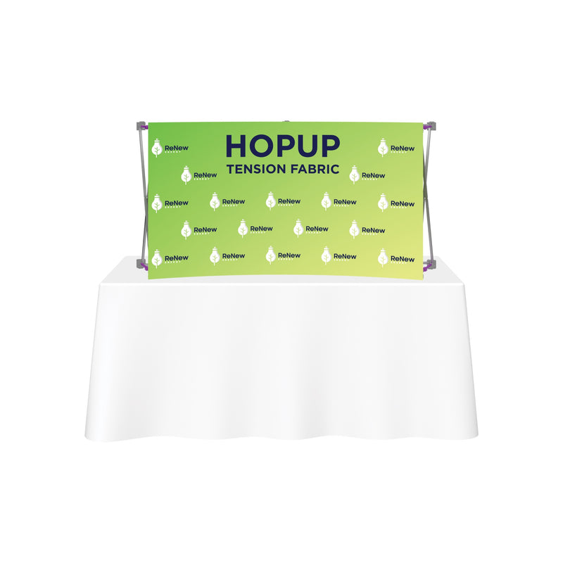 Hopup 5.5ft Curved Tabletop Tension Fabric Display