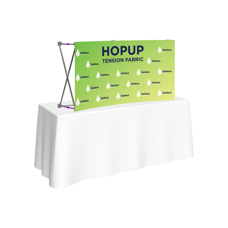 Hopup 5.5ft Curved Tabletop Tension Fabric Display