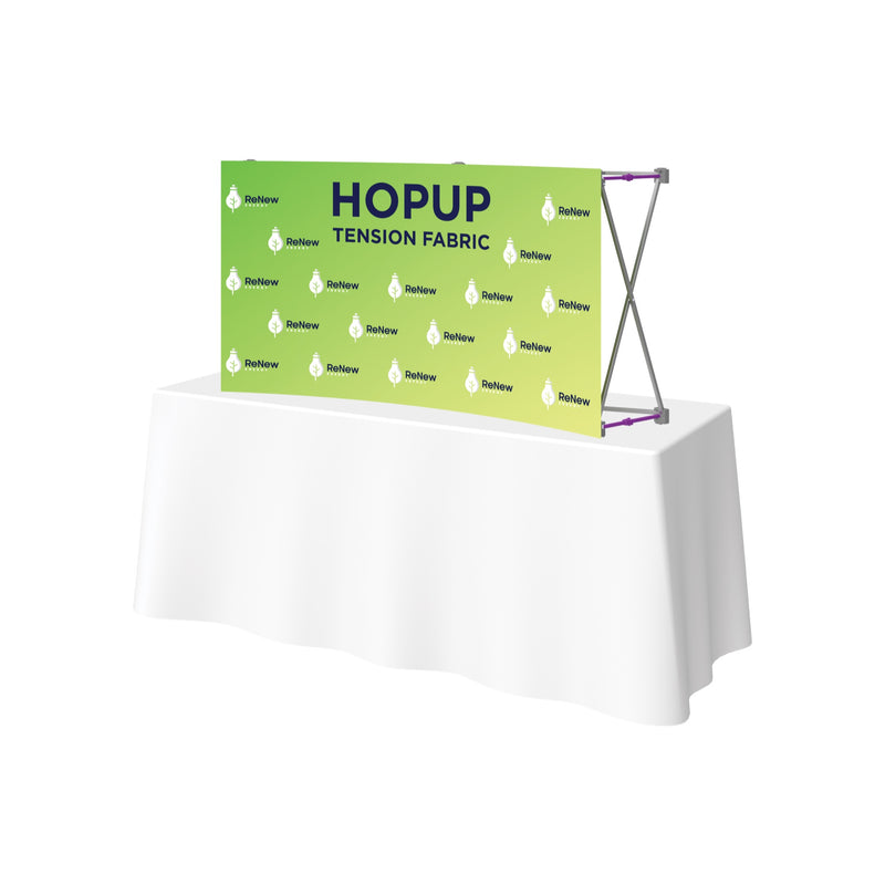 Hopup 5.5ft Curved Tabletop Tension Fabric Display