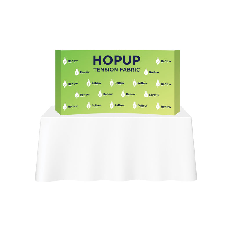 Hopup 5.5ft Curved Tabletop Tension Fabric Display