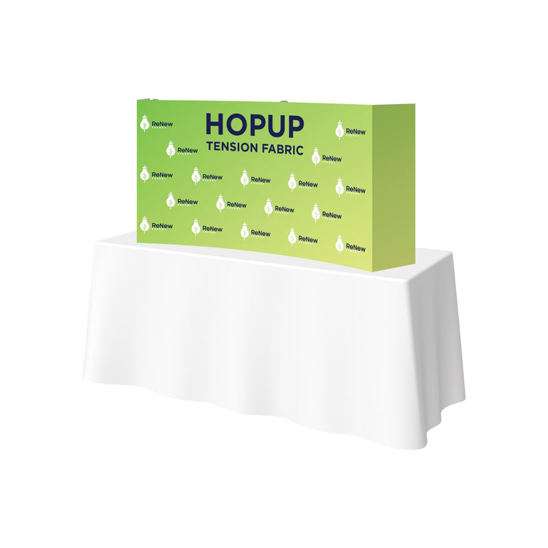Hopup 5.5ft Curved Tabletop Tension Fabric Display