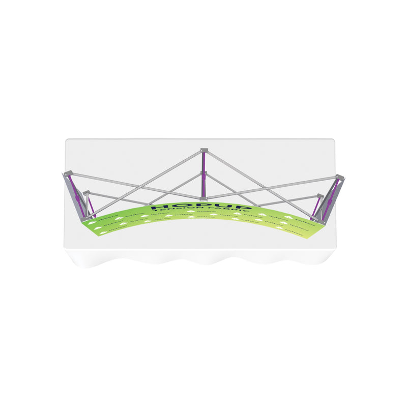 Hopup 5.5ft Curved Tabletop Tension Fabric Display