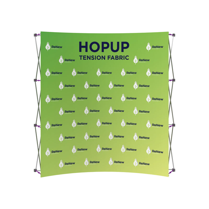 Hopup 7.5ft Curved Full Height Tension Fabric Display