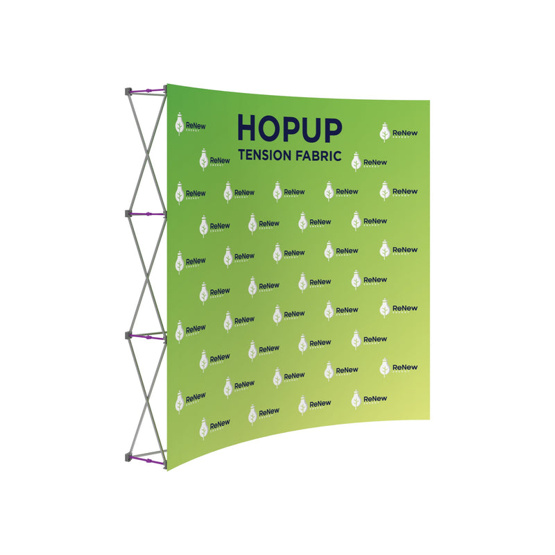 Hopup 7.5ft Curved Full Height Tension Fabric Display