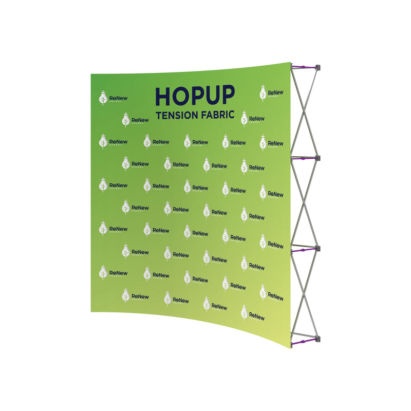Hopup 7.5ft Curved Full Height Tension Fabric Display