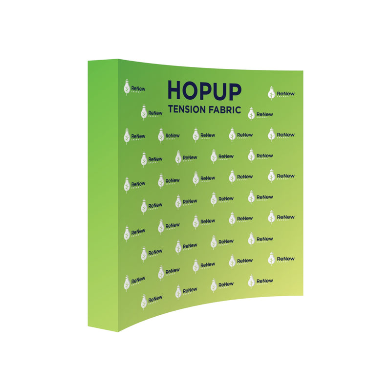 Hopup 7.5ft Curved Full Height Tension Fabric Display