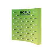 Hopup 7.5ft Curved Full Height Tension Fabric Display