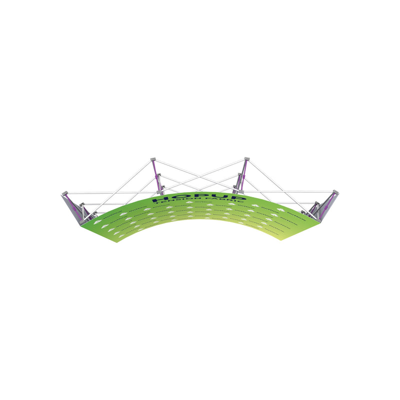 Hopup 7.5ft Curved Full Height Tension Fabric Display