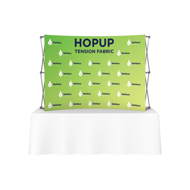 Hopup 7.5ft Curved Tabletop Tension Fabric Display