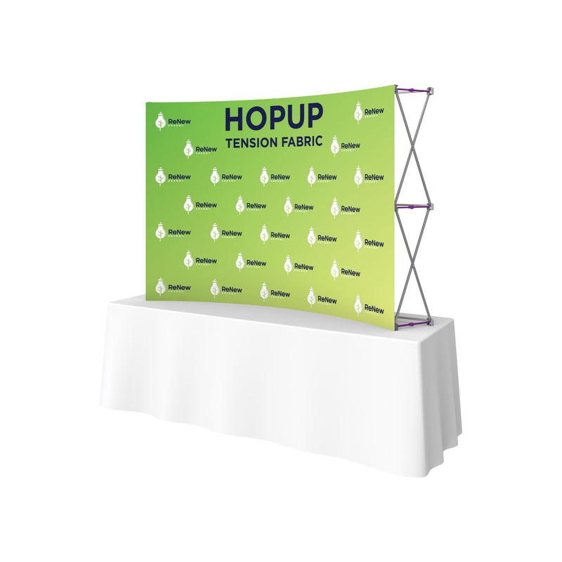 Hopup 7.5ft Curved Tabletop Tension Fabric Display