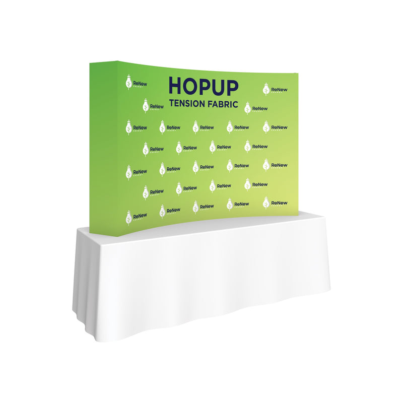 Hopup 7.5ft Curved Tabletop Tension Fabric Display