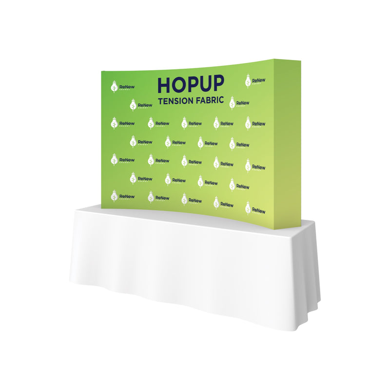 Hopup 7.5ft Curved Tabletop Tension Fabric Display