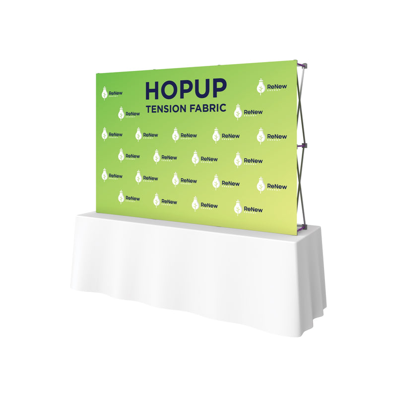 Hopup 7.5ft Straight Tabletop Tension Fabric Display
