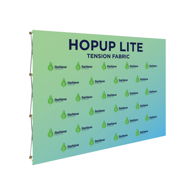 Hopup Lite 10ft Straight Full Height Tension Fabric Display