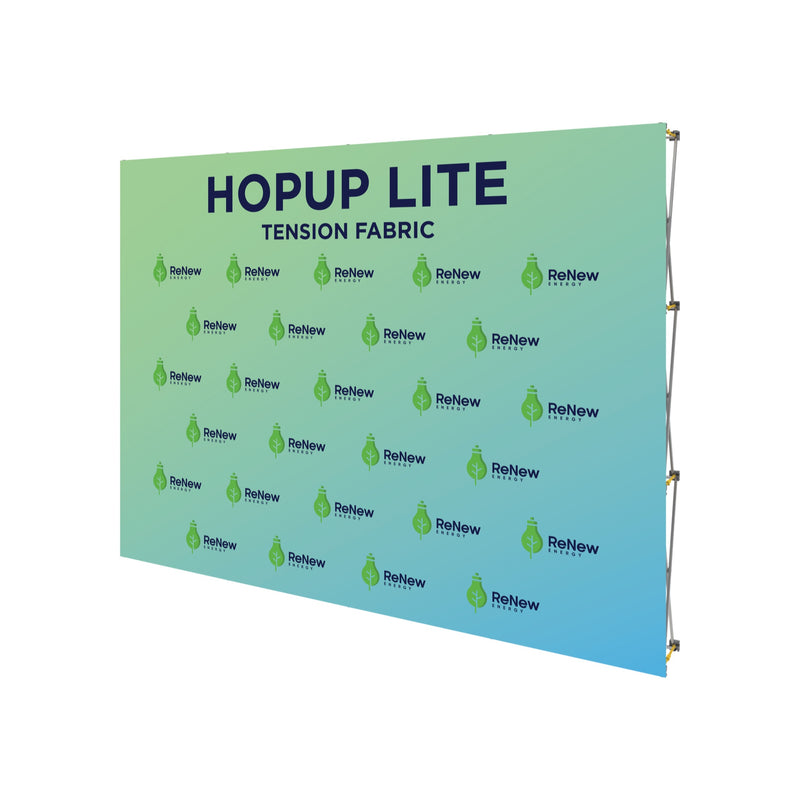 Hopup Lite 10ft Straight Full Height Tension Fabric Display