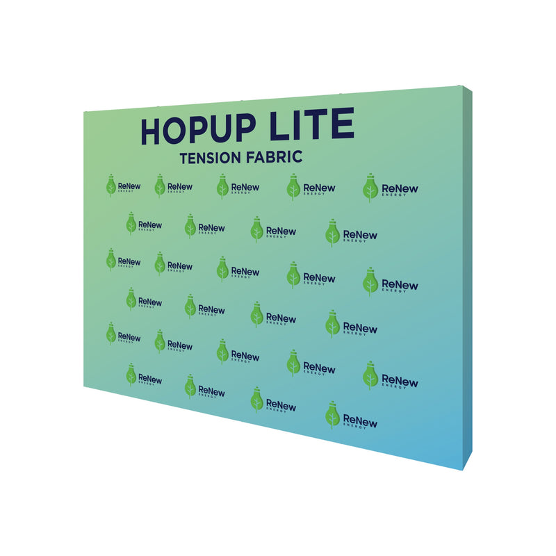Hopup Lite 10ft Straight Full Height Tension Fabric Display