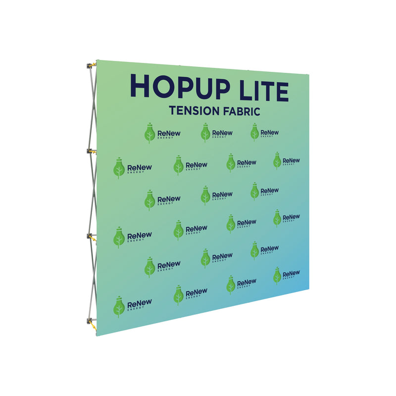 Hopup Lite 8ft Straight Full Height Tension Fabric Display