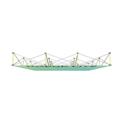 Hopup Lite 8ft Straight Full Height Tension Fabric Display